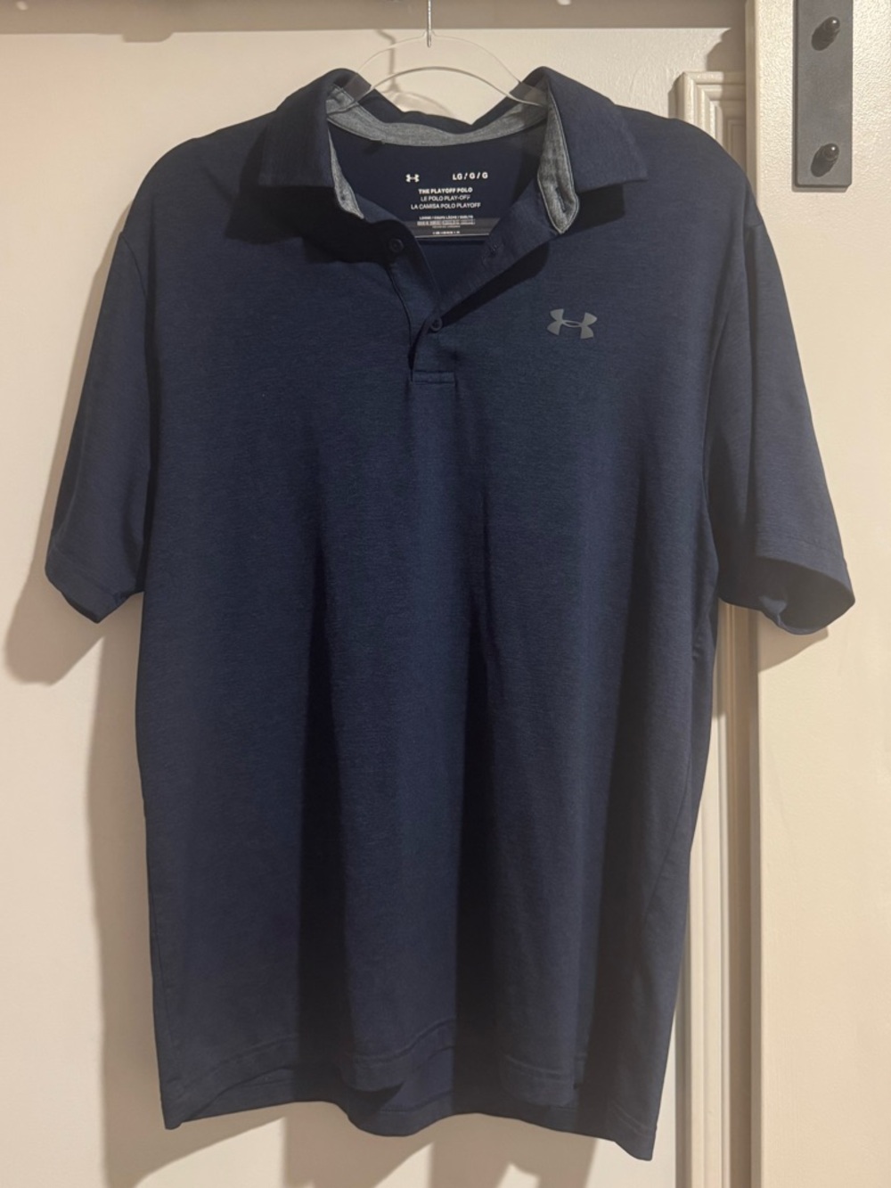 LG Men's Navy Blue Performance Polo